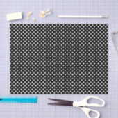 Papier Mousseline Pots Polka | points noirs et blancs rétro (Artisanat)