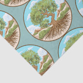 Papier Mousseline Pouf rond (Détail)