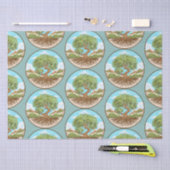 Papier Mousseline Pouf rond (Artisanat)