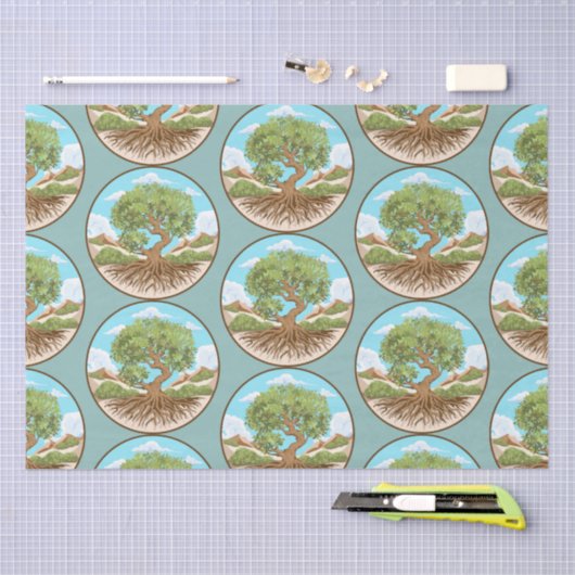 Papier Mousseline Pouf rond (Artisanat)