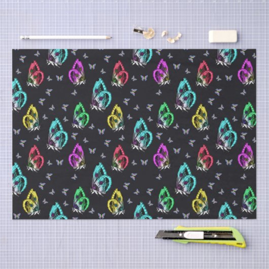 Papier Mousseline Pouf rond (Artisanat)