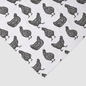 Papier Mousseline Poules (Détail)