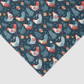 Papier Mousseline Poulet de Noël (Détail)