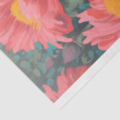 Papier Mousseline Poulet en fleurs 2 Papier décolpage (Détail)
