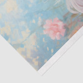 Papier Mousseline Poulet en fleurs 3 papier découpage (Détail)