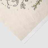 Papier Mousseline Poulet en fleurs 5 Papier décolpage (Détail)