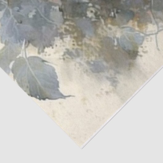 Papier Mousseline Poulet et Roses (Détail)