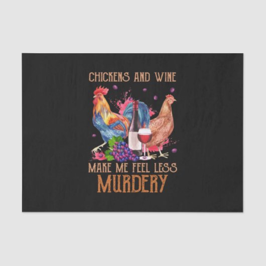 Papier Mousseline Poulet Et Vin (Recto)