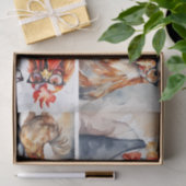 Papier Mousseline Poulet : Fowl à la mode en collage Découpage (Cadeau)