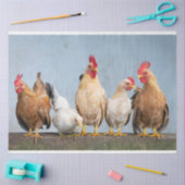 Papier Mousseline Poulet Poulet Agriturie 2 Découpage Papier Tissu (Artisanat)