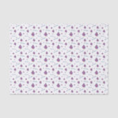 Papier Mousseline Poulet pourpre & Bleu Poulet (Recto)
