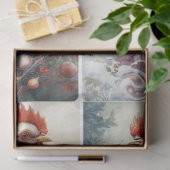 Papier Mousseline Poulets d'hiver (Cadeau)