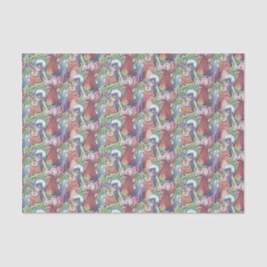 Papier Mousseline Poulets et vins (Recto)