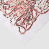 Papier Mousseline Poulpe Vintage vapeur (Détail)