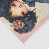 Papier Mousseline Poupée Chic Shabby Gothique, Course Mixte AU5 Déco (Détail)