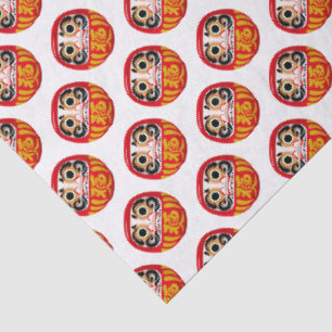 Papier Mousseline Poupée Daruma (charme traditionnel japonais de bon
