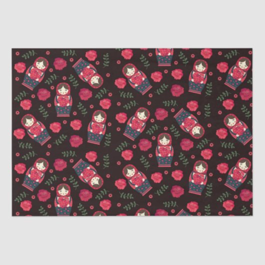 Papier Mousseline Poupées d'imbrication (Recto)