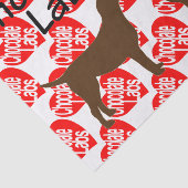 Papier Mousseline Pour l'amour des chiens de laboratoire au chocolat (Détail)