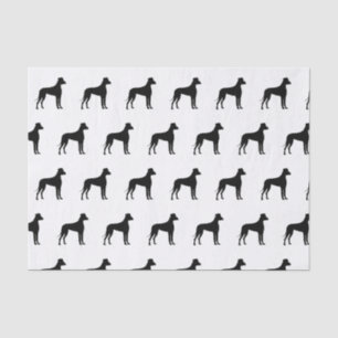 Papier Mousseline Pour l'amour des grands chiens de Danse Silhouette