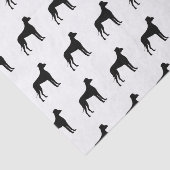 Papier Mousseline Pour l'amour des grands chiens de Danse Silhouette (Détail)