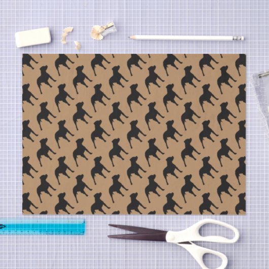 Papier Mousseline Pour l'amour des Pitbulls (Artisanat)