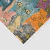 Papier Mousseline Pour l'artiste Chat Thème Junk Journal Arrière - p (Détail)