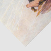 Papier Mousseline Pour les enfants petite fille avec chiot Découpage (Détail)