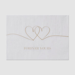 Papier Mousseline Pour toujours : Coeurs interconnectés Design