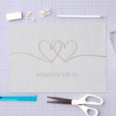 Papier Mousseline Pour toujours : Coeurs interconnectés Design (Artisanat)