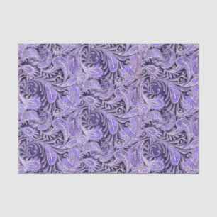 Papier Mousseline Pourpre de motif de Paisley