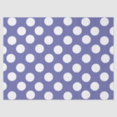 Papier Mousseline pourpre perwinkle blanc pois (Recto)