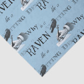 Papier Mousseline Pourquoi Raven est-il comme un bureau ? Papier de (Détail)