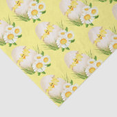 Papier Mousseline Poussin de Pâques en papier de tisse d'oeufs (Détail)