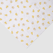 Papier Mousseline Poussins Ditsy (Blanc) - Motif Pâques mignon (Détail)