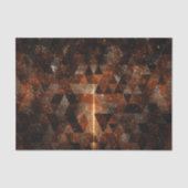 Papier Mousseline Poutre d'or dans l'univers brillant géométrique (Recto)