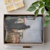 Papier Mousseline Prague Vue du château de Charles pont, Tchèque R. (Cadeau)