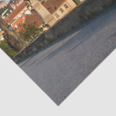 Papier Mousseline Prague Vue du château de Charles pont, Tchèque R. (Détail)