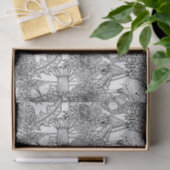 Papier Mousseline Pré Dandelion en noir et blanc (Cadeau)