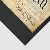 Papier Mousseline Préambule des États-Unis (Détail)