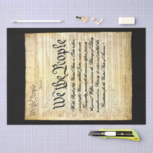 Papier Mousseline Préambule des États-Unis (Artisanat)
