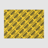 Papier Mousseline PRÉCAUTION en construction (Recto)