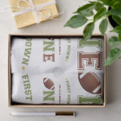 Papier Mousseline Premier match de football d'anniversaire (Cadeau)