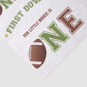 Papier Mousseline Premier match de football d'anniversaire (Détail)