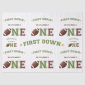 Papier Mousseline Premier match de football d'anniversaire (Recto)