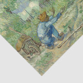 Papier Mousseline Premiers pas, après Millet par Vincent Van Gogh (Détail)