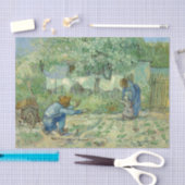 Papier Mousseline Premiers pas, après Millet par Vincent Van Gogh (Artisanat)