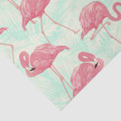 Papier Mousseline Preppy Chic Elegant Pink Flamingo Motif (Détail)
