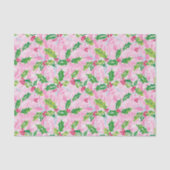 Papier Mousseline Preppy Palm Beach Christmas Holly (Recto)