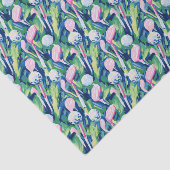 Papier Mousseline Preppy Palm Beach Golf Club Abstrait (Détail)