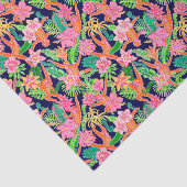 Papier Mousseline Preppy Palm Beach Imprimer Joli Orangutans (Détail)